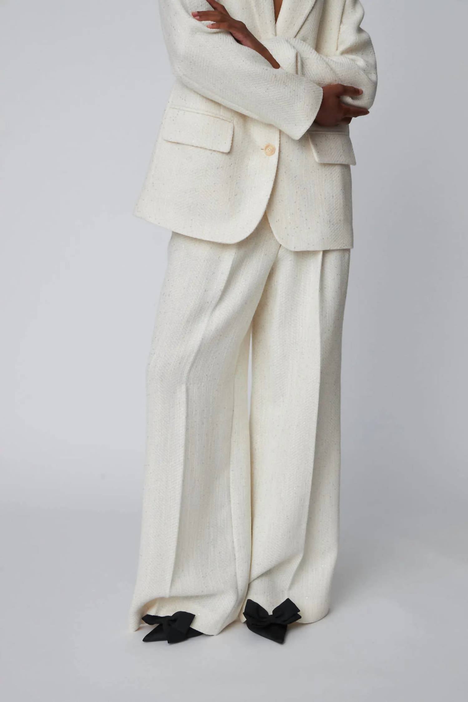 Stella Nova - Wide Leg Boucle Pants