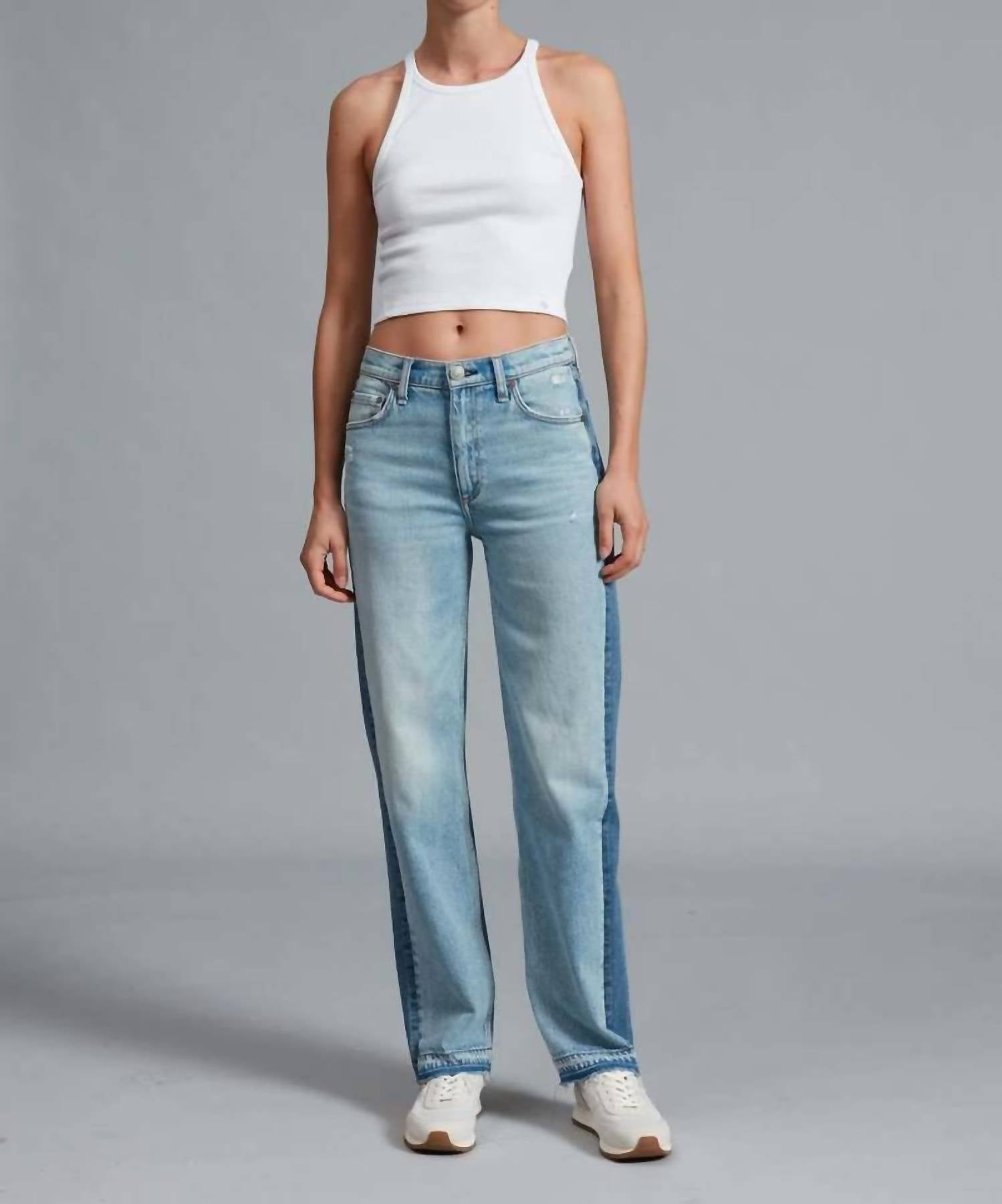 Rag & Bone Harlow Two Tone Jean in double indigo - women's jeans