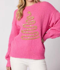 Peach Love - Tinsel Tree Sweater