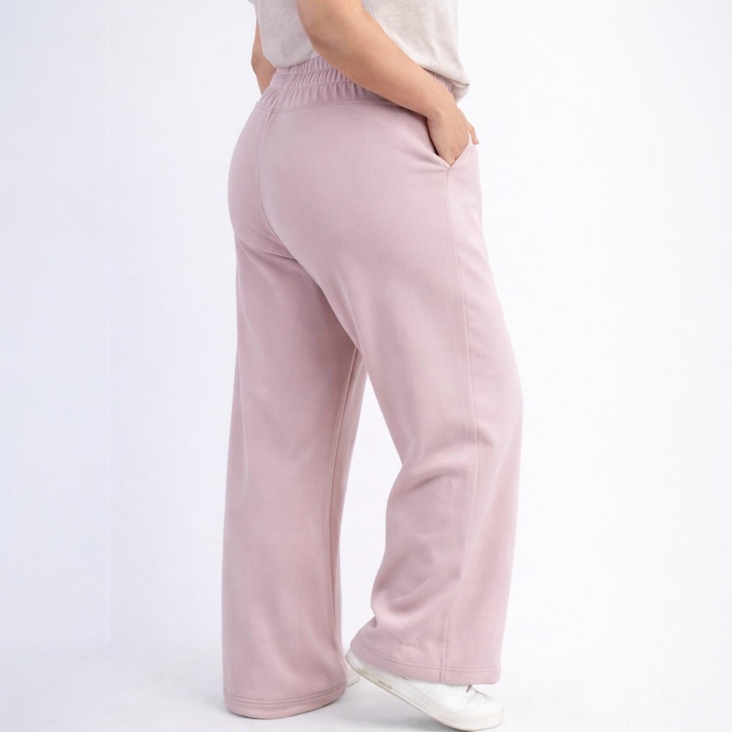 RAE MODE Luxe Curvy Pants in mauve - women's pants - detail view