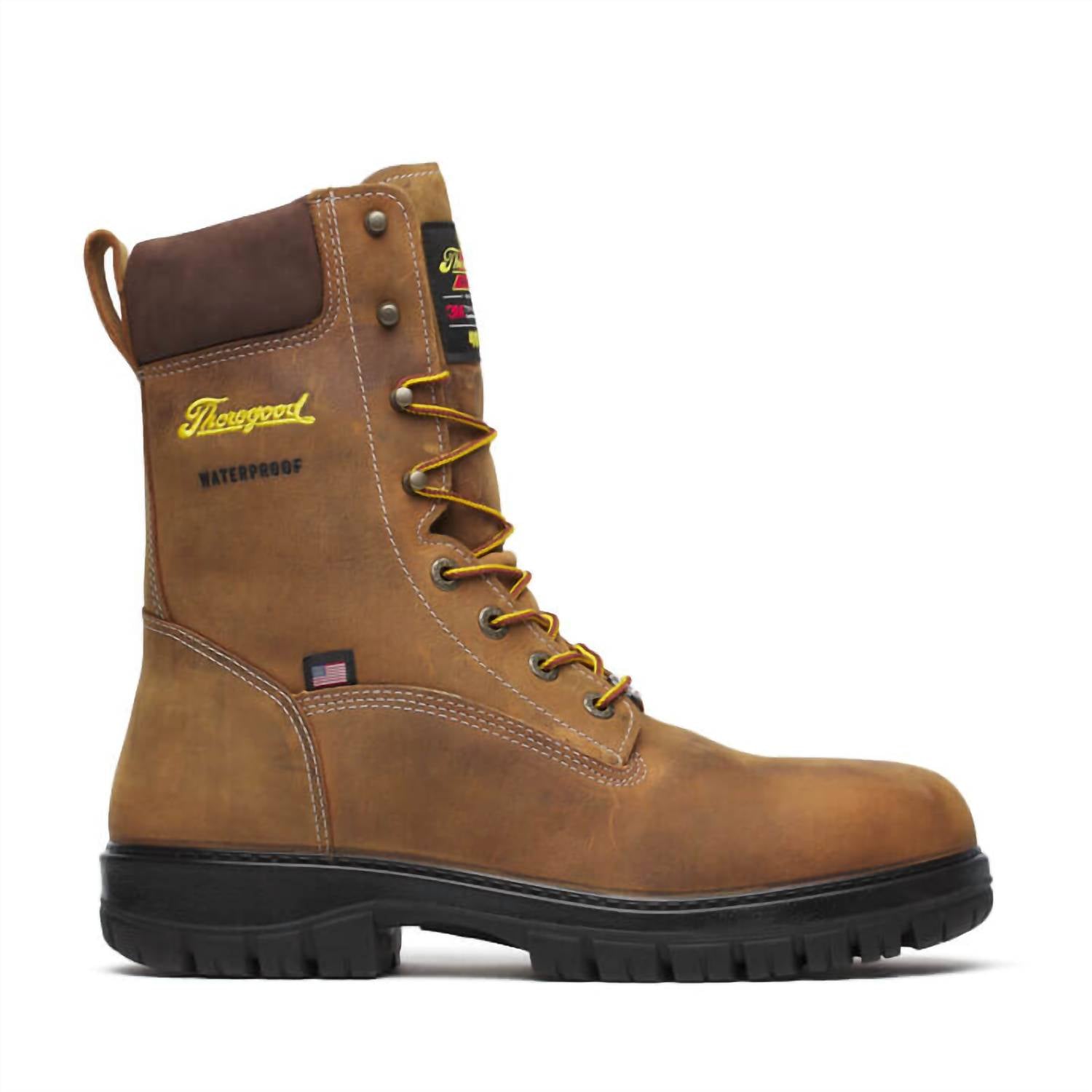 Thorogood - Men's 8" Waterproof 400g Insulated Nano Composite Safety Toe Work Boot