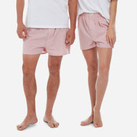 The Sleep Code Unisex Gingham Cotton Boxer - women's intimate - detail view