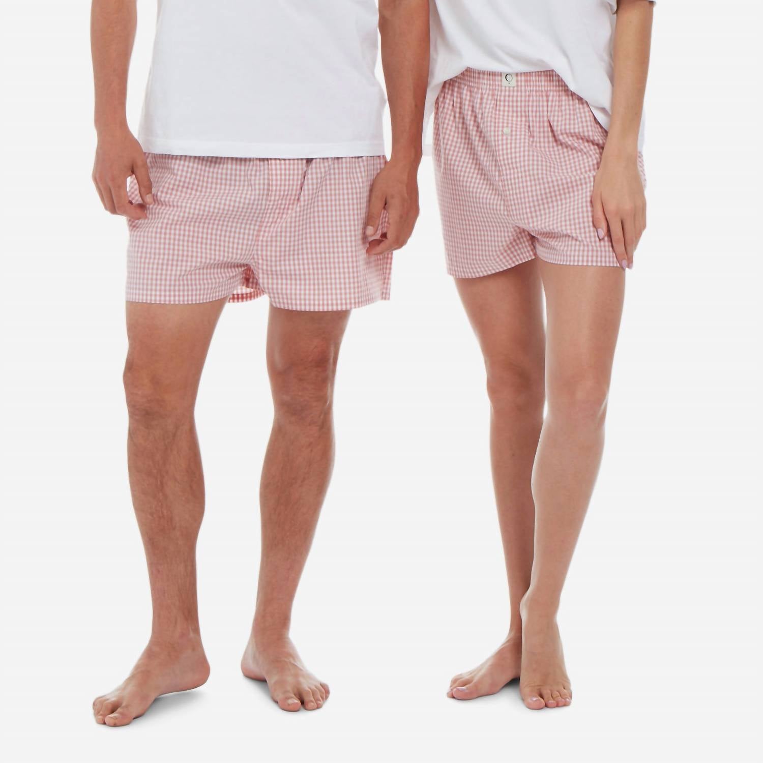 The Sleep Code Unisex Gingham Cotton Boxer - women's intimate - detail view