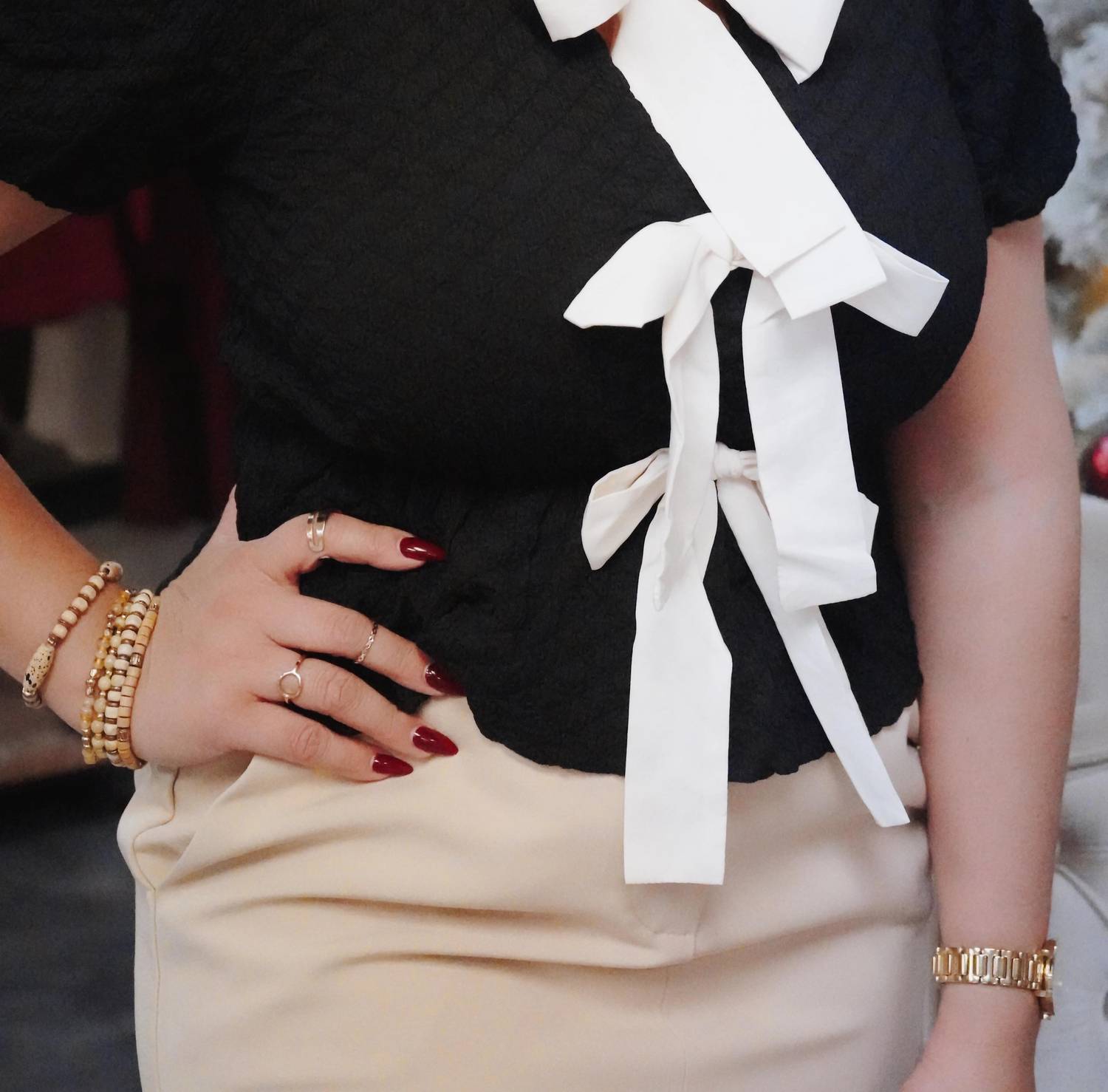 Blu Pepper - Bow Detail Top