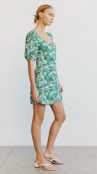 Third Form - Marble Balloon Sleeve Mini Dress
