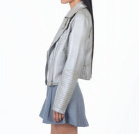 Jkt Nyc - Harley Metallic Leather Jacket