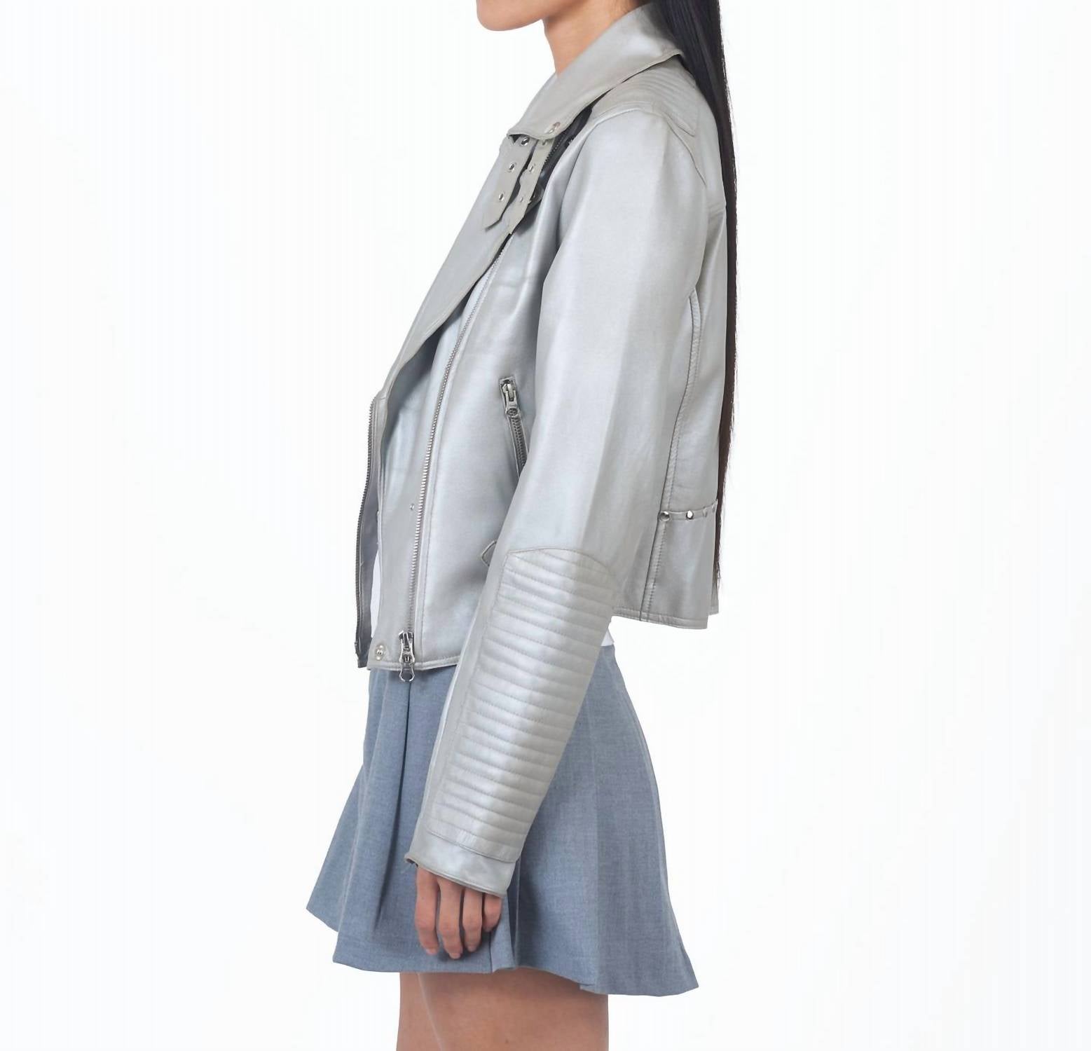 Jkt Nyc - Harley Metallic Leather Jacket