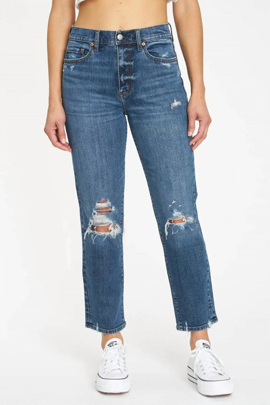 Daze - Women's Straight Up High Rise Straight Jeans