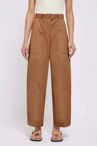 SIMKHAI Jenny Belted Cropped Pants in hickory - women's pants - view 4
