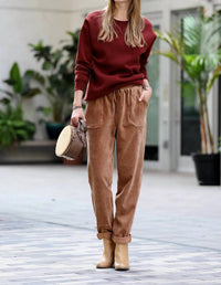 42Pops - Corduroy Cuffed Pants