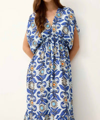 Marie Oliver Venus Caftan in treillage - women's dress - alternate view