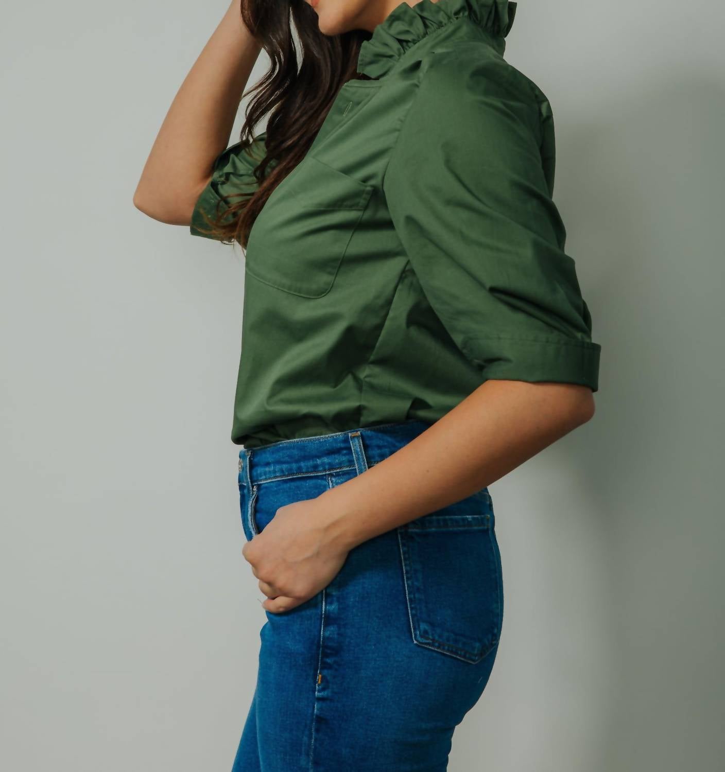 Shop Kmj - Southern Lover Button Down Top