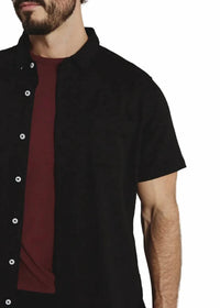 7Diamonds - Men's Bennet Stretch Seersucker Short Sleeve Shirt