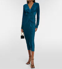 Diane Von Furstenberg - Hades Jersey Midi Dress With Sparkle