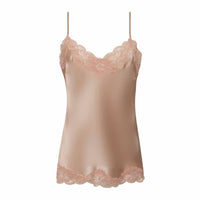 Gold Hawk - Women's Silk Floral Lace Camisole