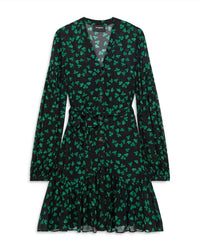 THE KOOPLES Naive Flowers Dress in blak1 - women's dress - view 6