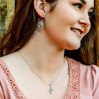 Montana Silversmiths Women's All About The Curve Feather Jewelry Set in silver - women's jewelry - alternate view