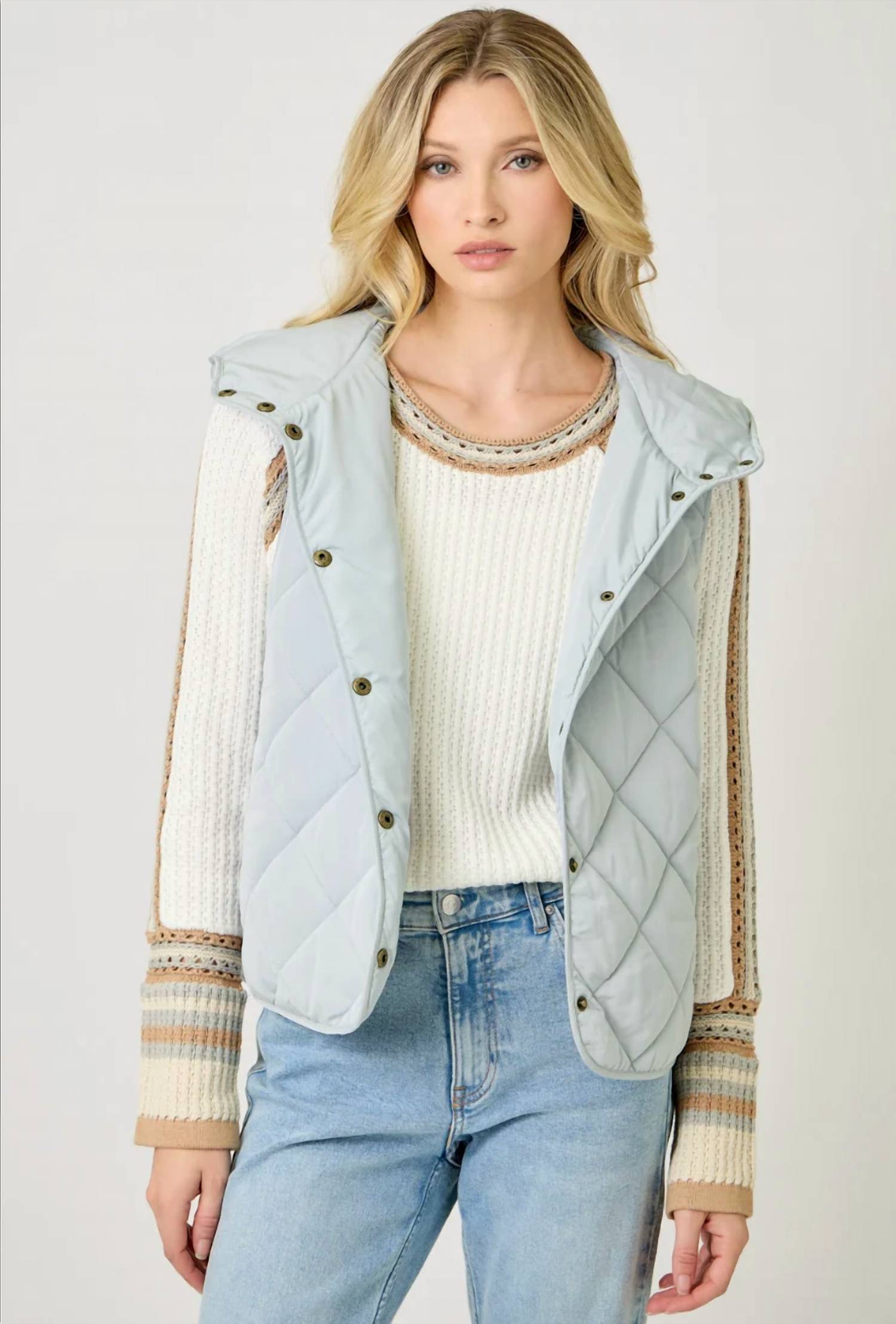 Mystree - Quilted Puffer Hoodie Vest
