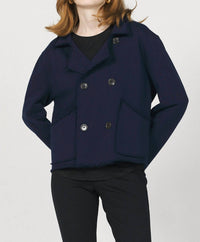 Another Love Velma Jacket in navy - women's jacket