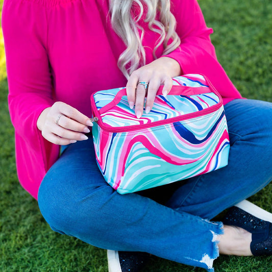 Viv & Lou - Women's Marble-Ous Cosmetic Bag