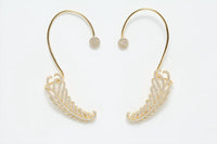 Avenue Chic - Women's Wing Ear Climber Earrings