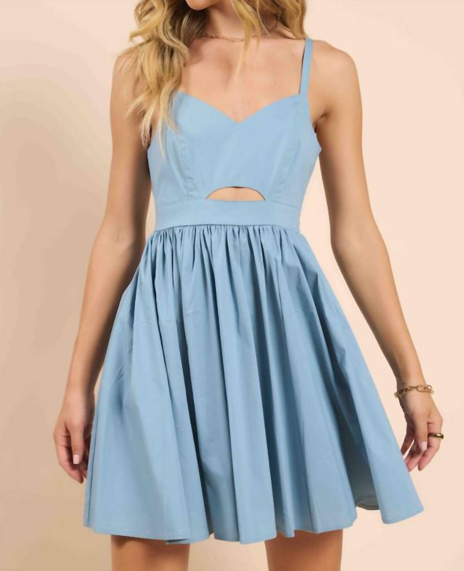Sadie & Sage - Front Cut Out Mini Dress