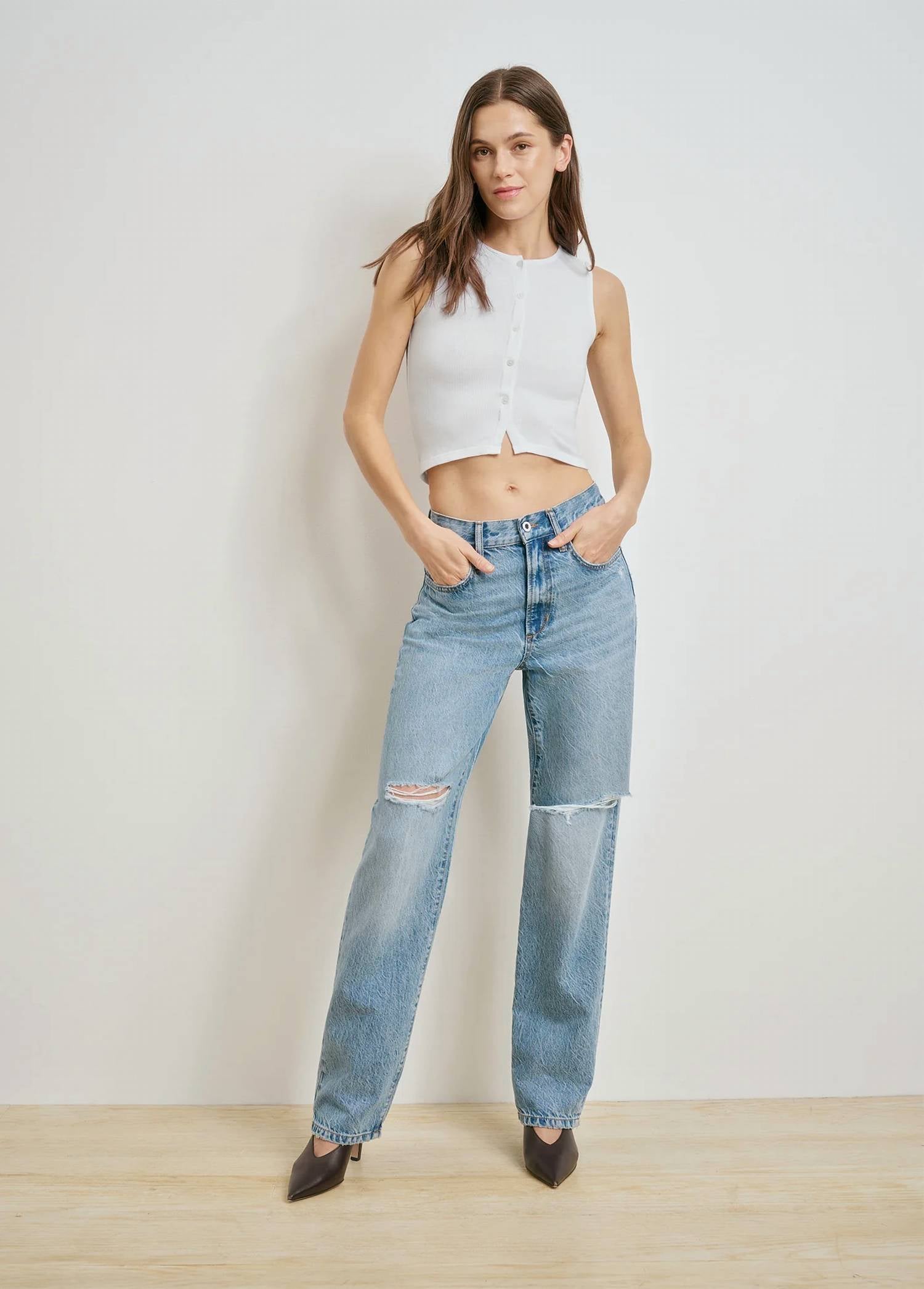Favorite Daughter - Tommy Low Slung Straight Jeans