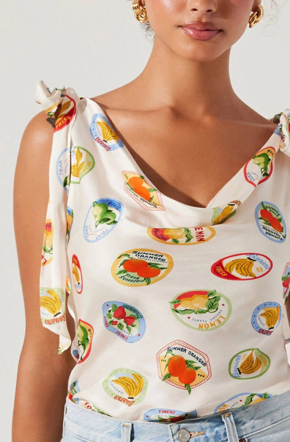 Astr - Allexina Cowl Neckline Top