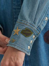Wrangler - Embroidered Denim Shirt