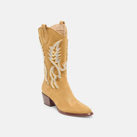 Dolce Vita Women's Vila Suede Boots in caramel - women's shoe