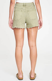 Daze - Knockout High Waist Cargo Denim Cutoff Shorts