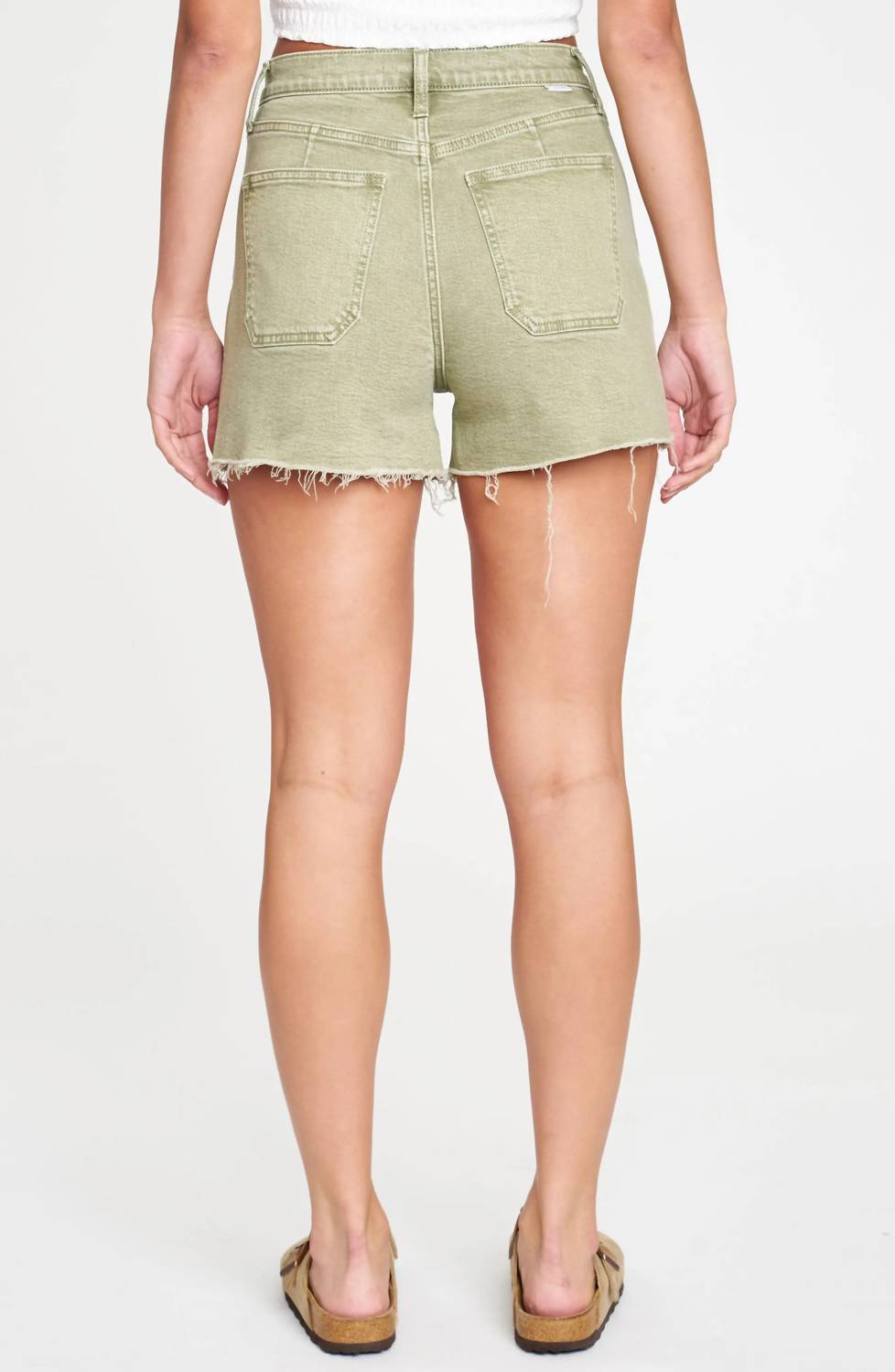 Daze - Knockout High Waist Cargo Denim Cutoff Shorts