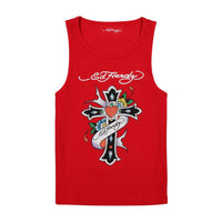 Ed Hardy - Women's Cross Rhinestone Tank Top