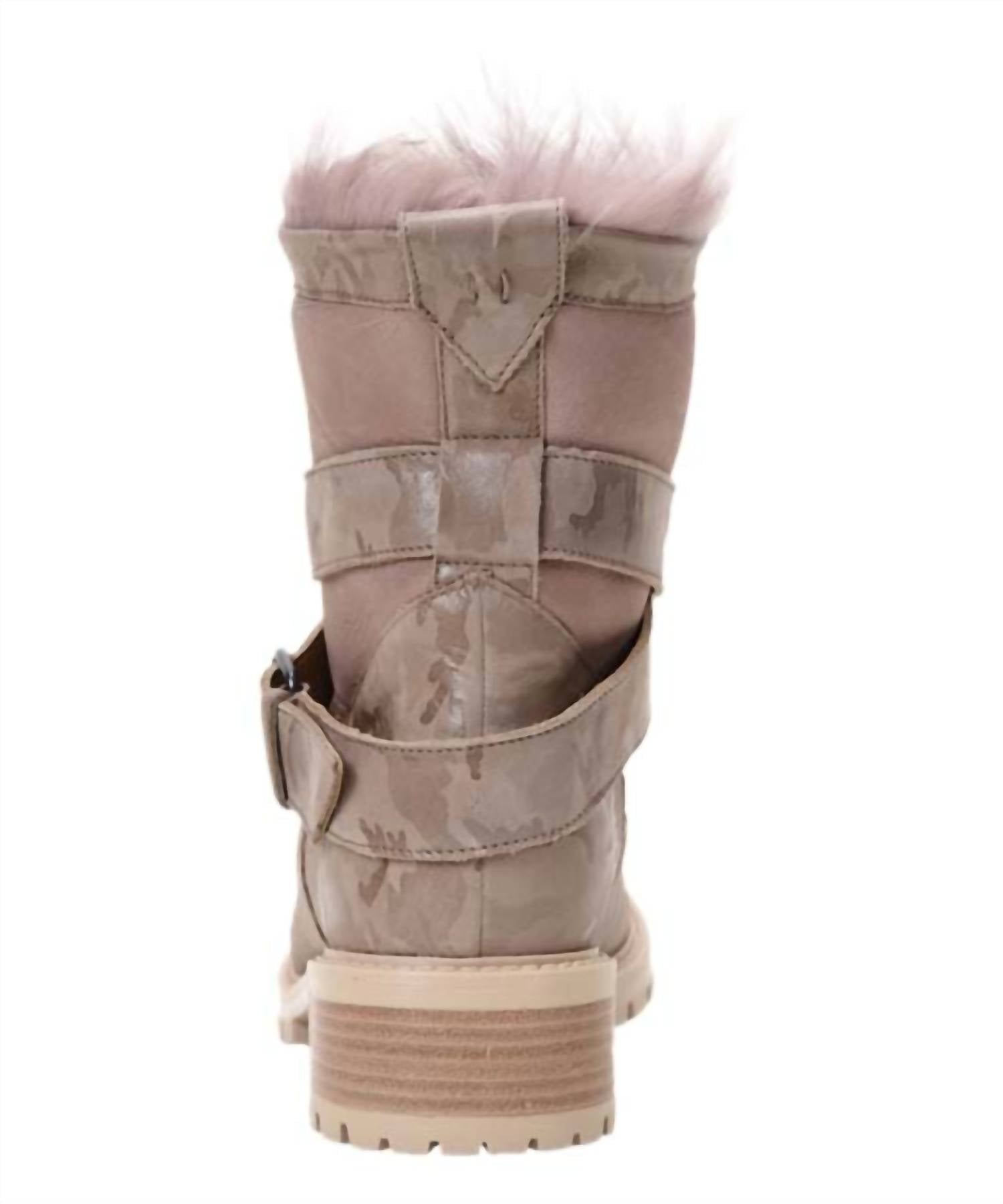 EMILINA WEATHERPROOF SHEARLING MOTO BOOT