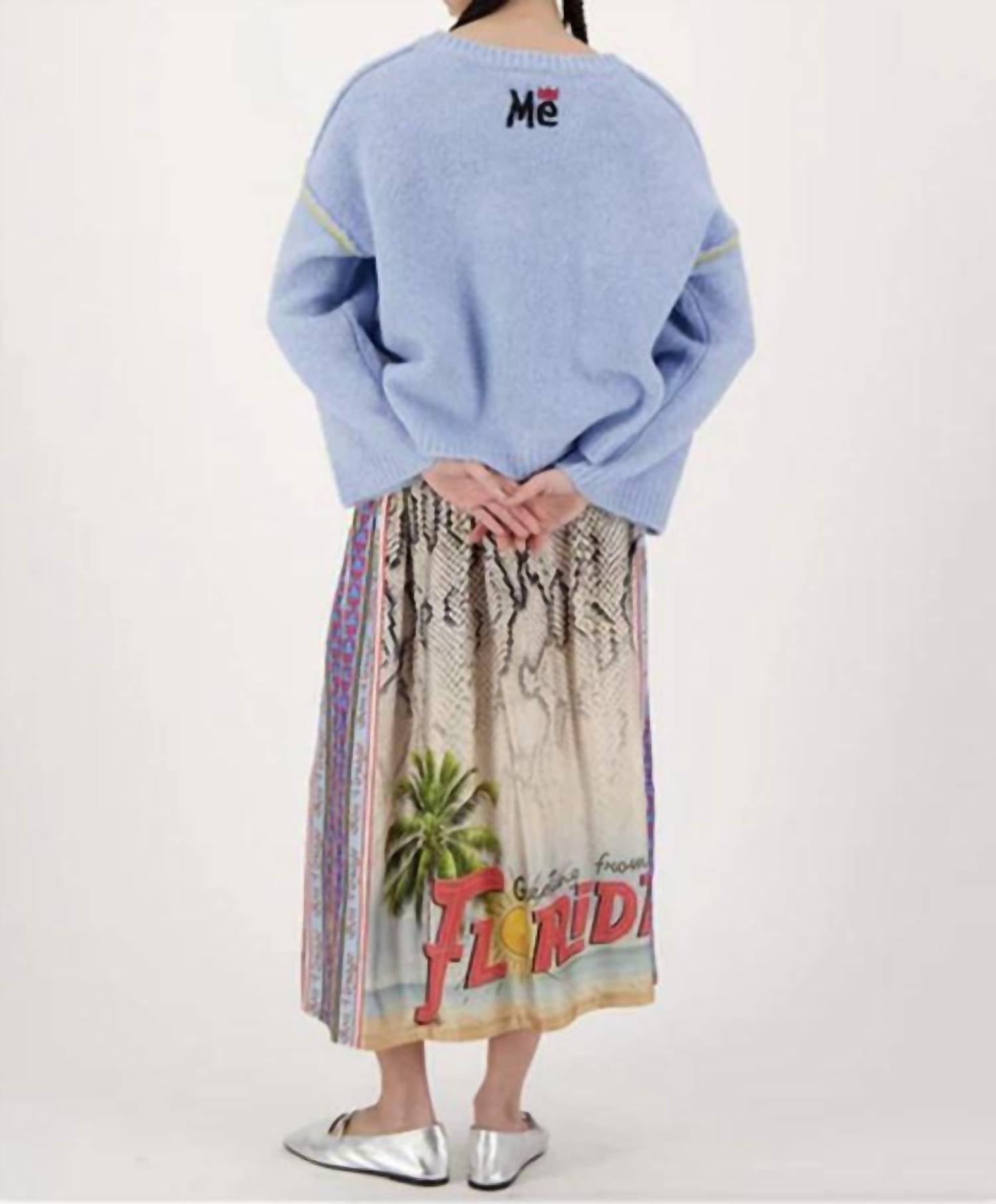 Me369 - LONG WIDE DROP-SLEEVE SWEATER