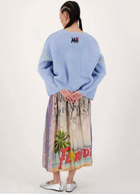 Me369 - LONG WIDE DROP-SLEEVE SWEATER
