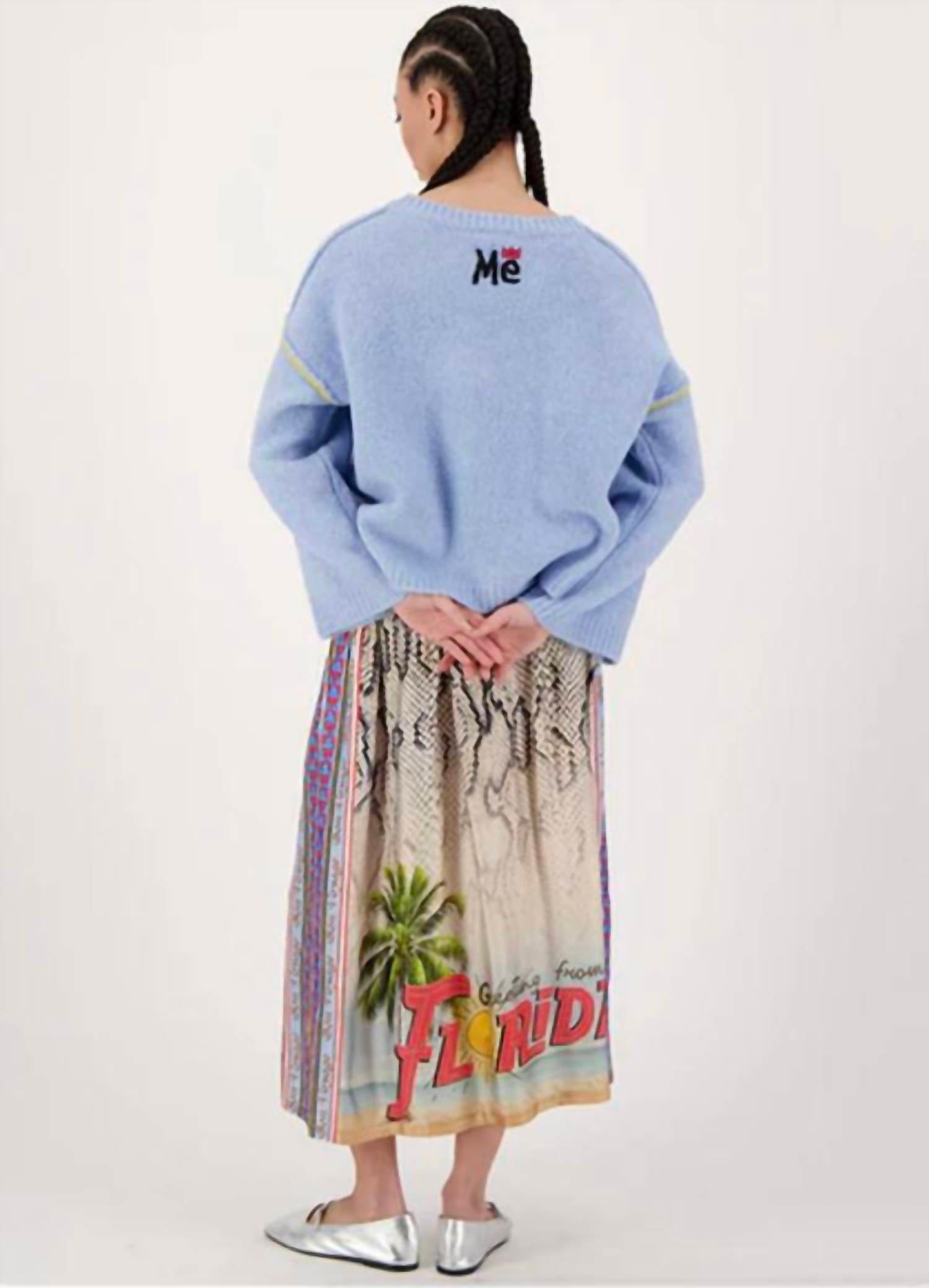 Me369 - LONG WIDE DROP-SLEEVE SWEATER