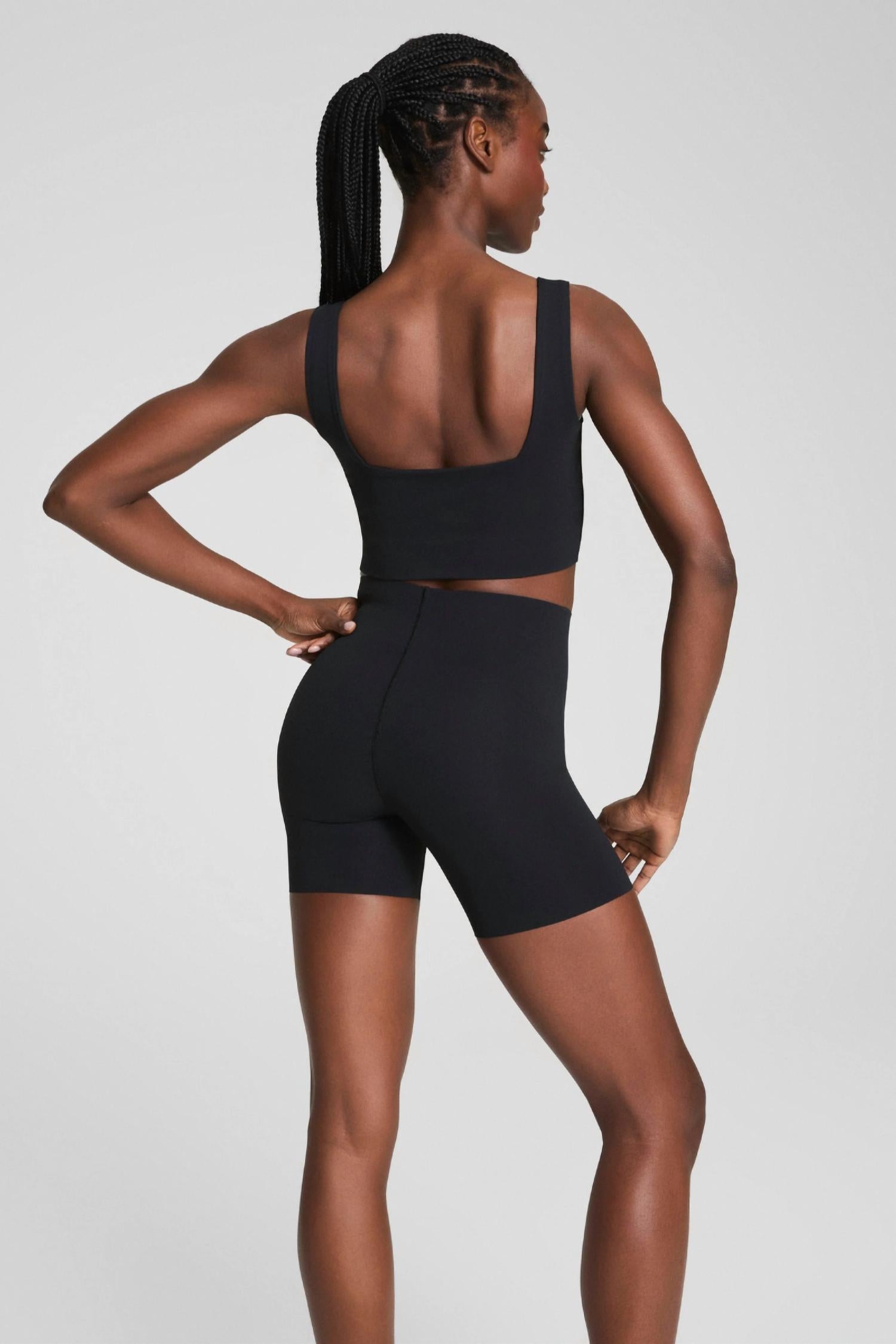 Spanx - Get Moving Cropped Square Neck Shelf Tank Top