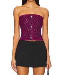 Steve Madden - Nadira Sweater Strapless Top