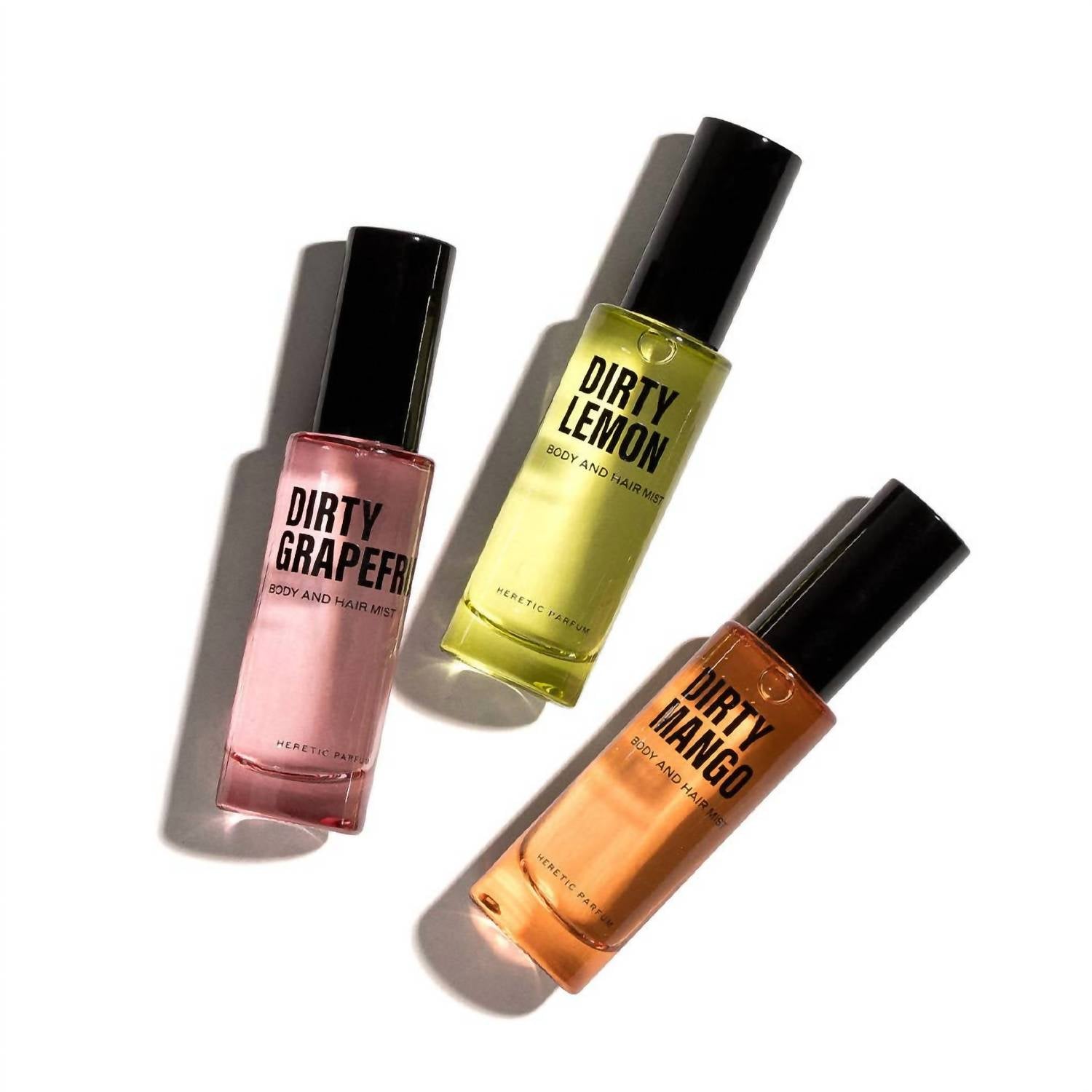 Heretic Parfum Unisex Deluxe Body And Hair Mist Gift Set in dirty mango dirty lemon dirty grapefruit - kids' item