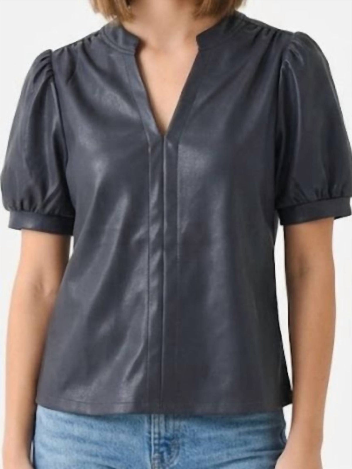 Thml - Faux Leather Top