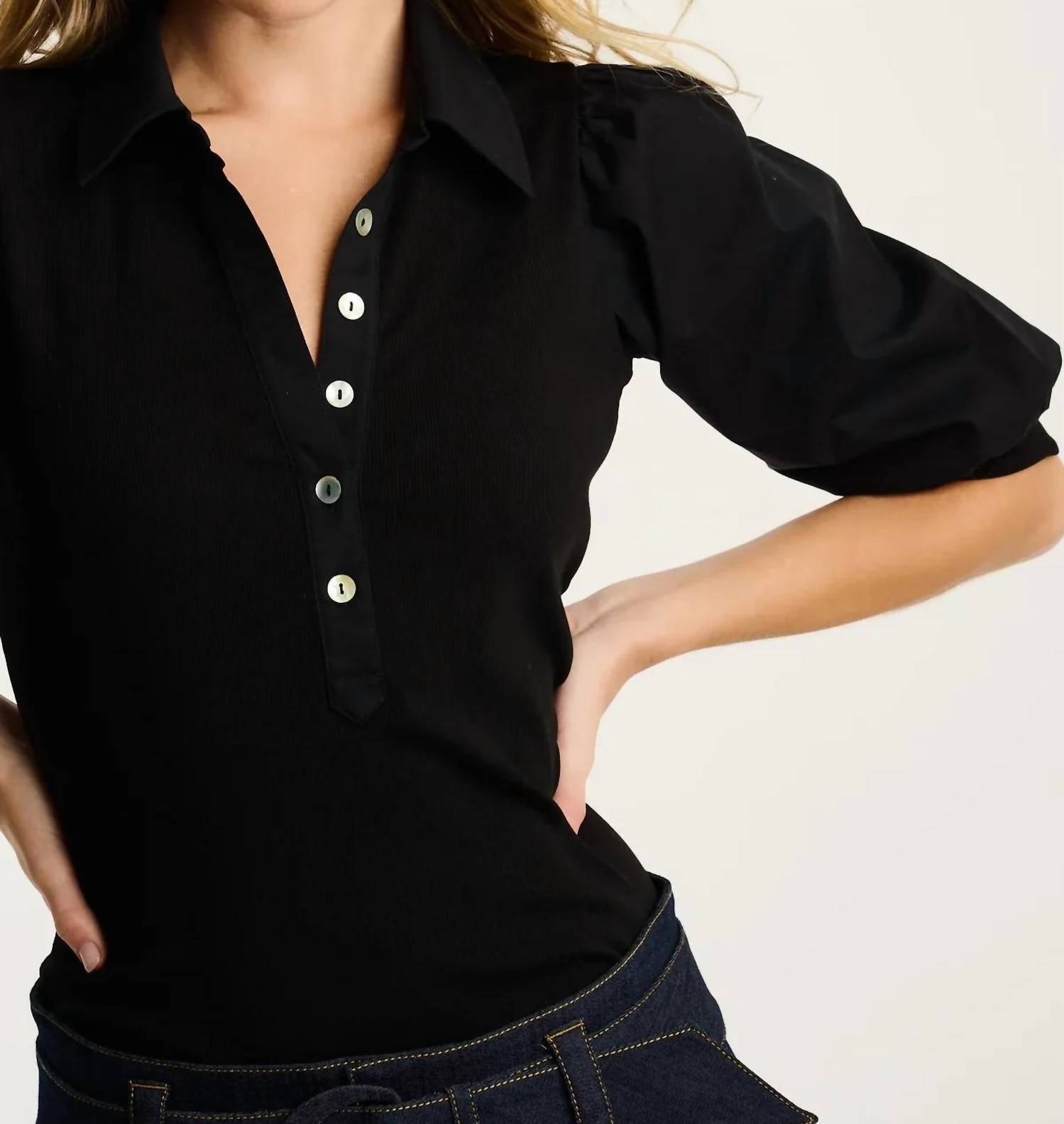 Lisa Todd - Pure Rib Collet Top