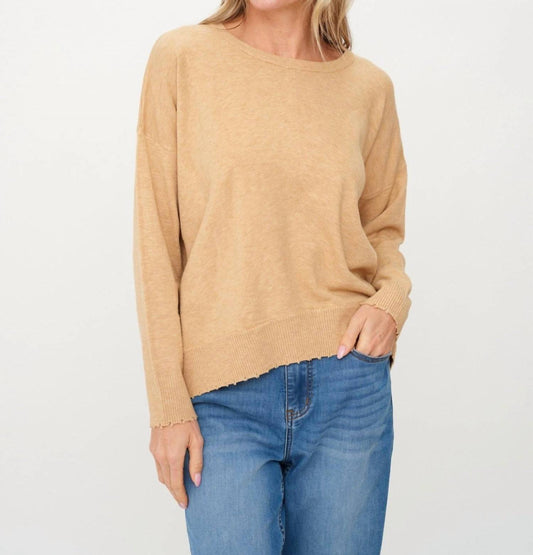 Six/Fifty - Angii Frayed Crewneck Top