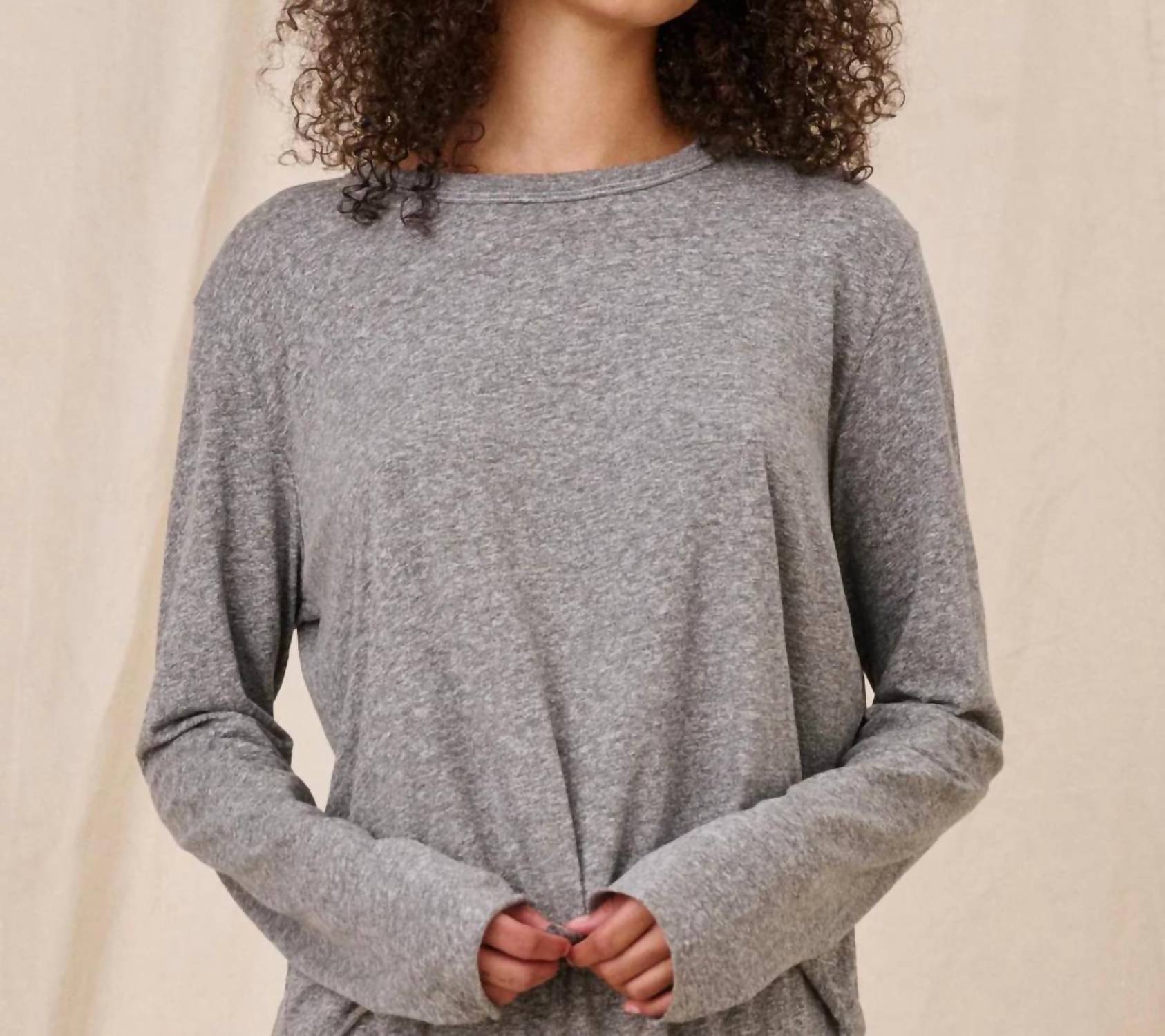 The Great. - Long Sleeve Crop Tee