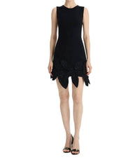 Oscar De La Renta - Ficus Leaf Embroidered Dress
