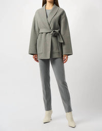 Joseph Ribkoff - Belted Shawl Collared Coat