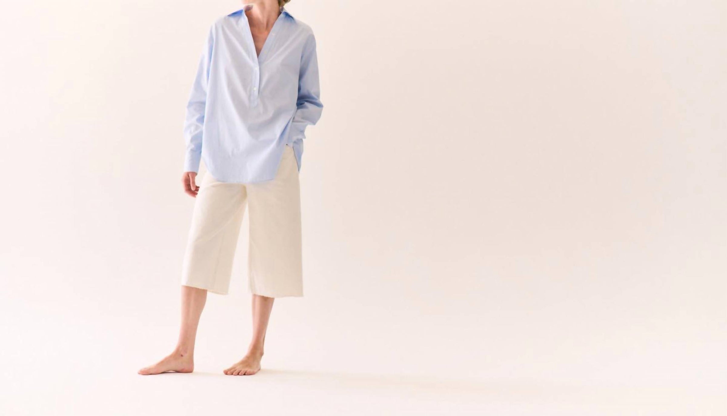 Kulson Emory Long Sleeve Shirt in blue - women's blouse - view 6