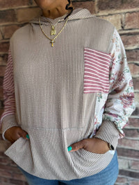 Haptics - Striped Hooded Pullover