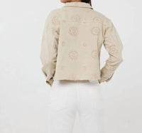Esqualo - Judith Jacket With Embroidery Flowers