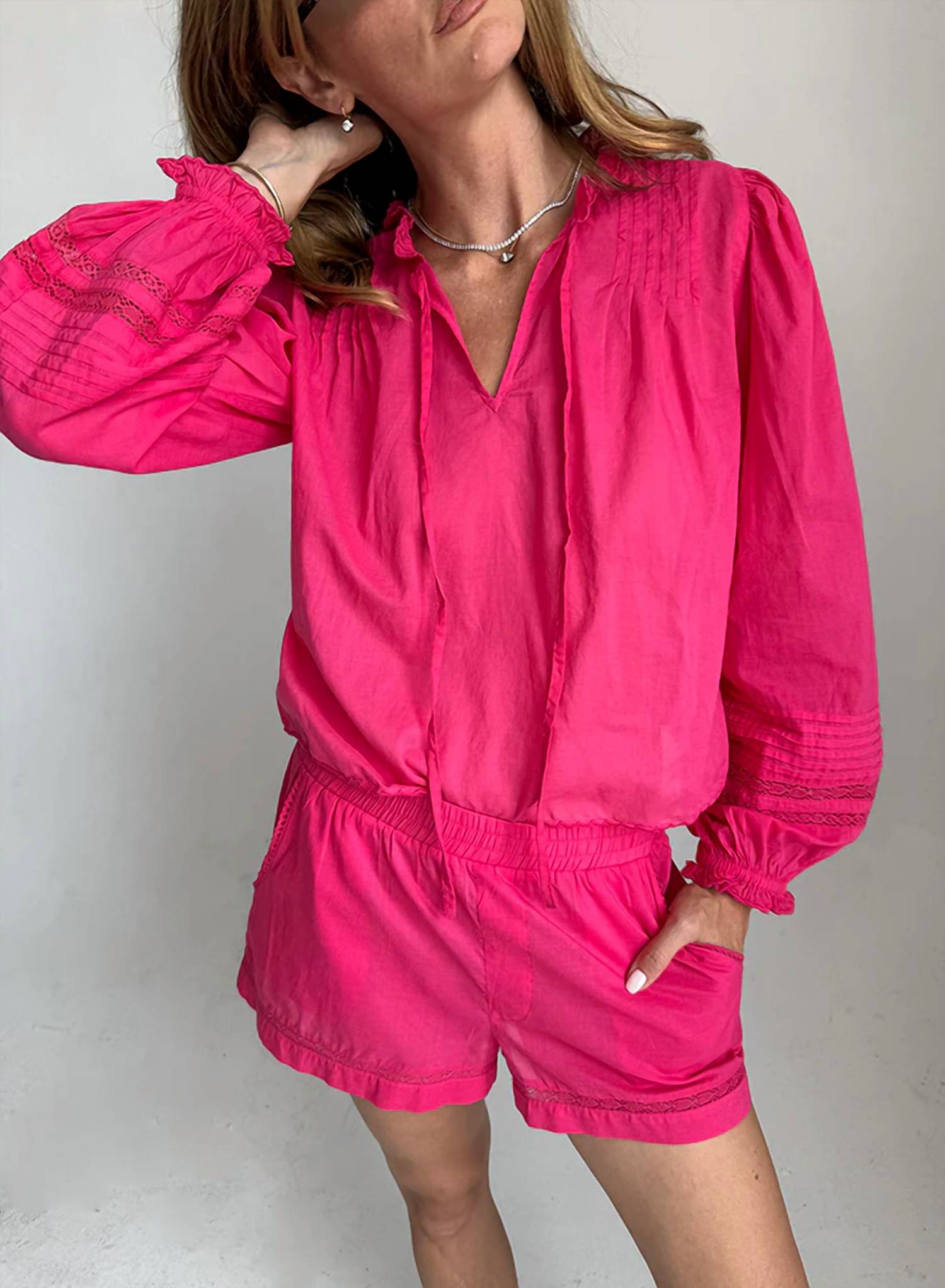 Ciao Lucia - Salm Long Sleeve Top